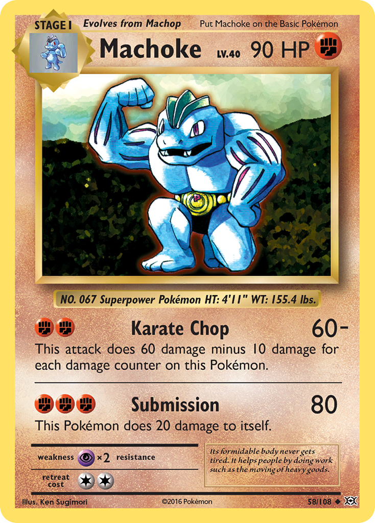 Machoke (58/108) [XY: Evolutions] | Exor Games New Glasgow