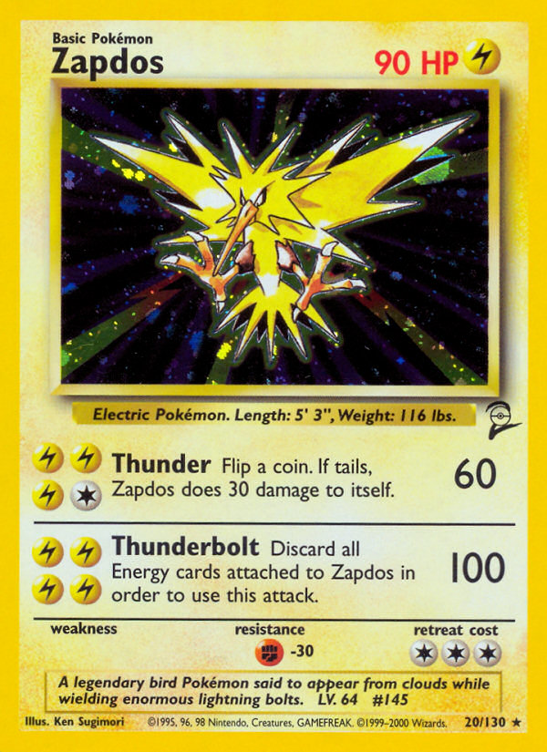 Zapdos (20/130) [Base Set 2] | Exor Games New Glasgow