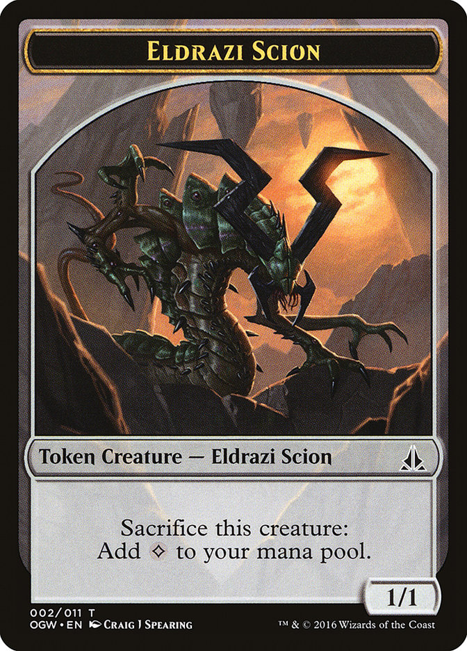 Eldrazi Scion (002/011) [Oath of the Gatewatch Tokens] | Exor Games New Glasgow