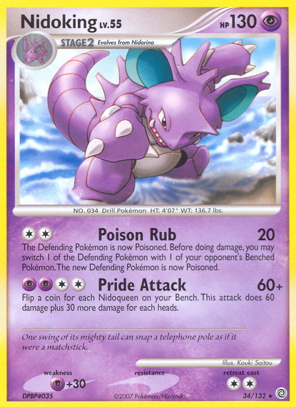 Nidoking (34/132) [Diamond & Pearl: Secret Wonders] | Exor Games New Glasgow