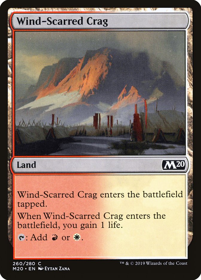 Wind-Scarred Crag [Core Set 2020] | Exor Games New Glasgow