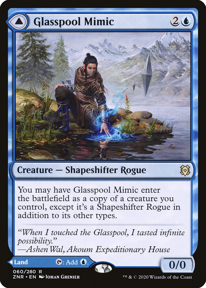 Glasspool Mimic // Glasspool Shore [Zendikar Rising] | Exor Games New Glasgow