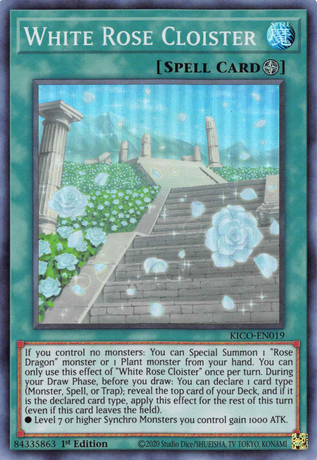 White Rose Cloister (Super Rare) [KICO-EN019] Super Rare | Exor Games New Glasgow