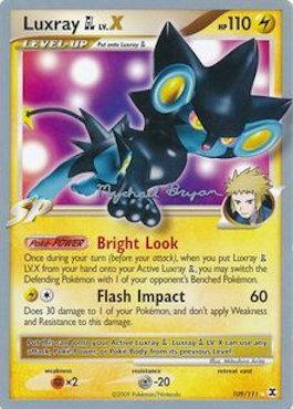 Luxray GL LV.X (109/111) (Happy Luck - Mychael Bryan) [World Championships 2010] | Exor Games New Glasgow