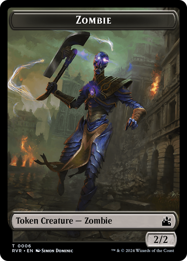 Goblin (0008) // Zombie Double-Sided Token [Ravnica Remastered Tokens] | Exor Games New Glasgow