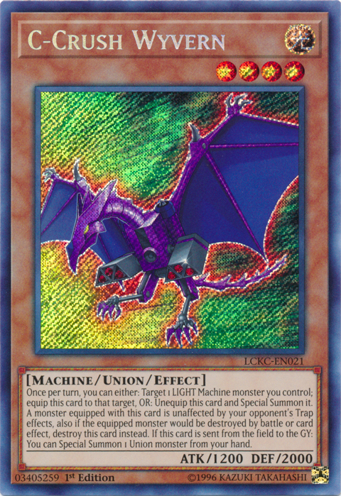 C-Crush Wyvern [LCKC-EN021] Secret Rare | Exor Games New Glasgow