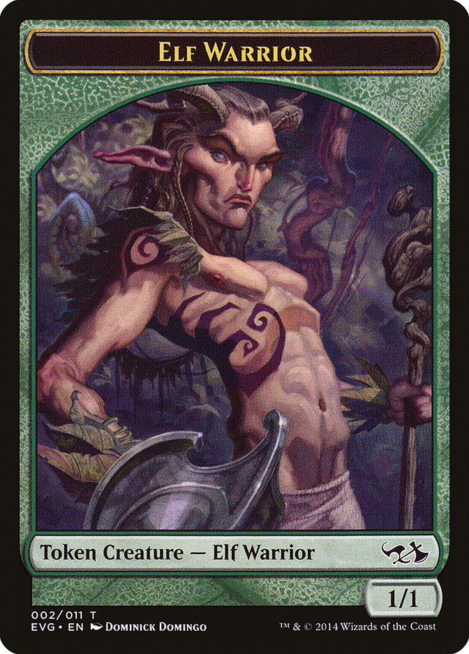 Elf Warrior Token (Elves vs. Goblins) [Duel Decks Anthology Tokens] | Exor Games New Glasgow