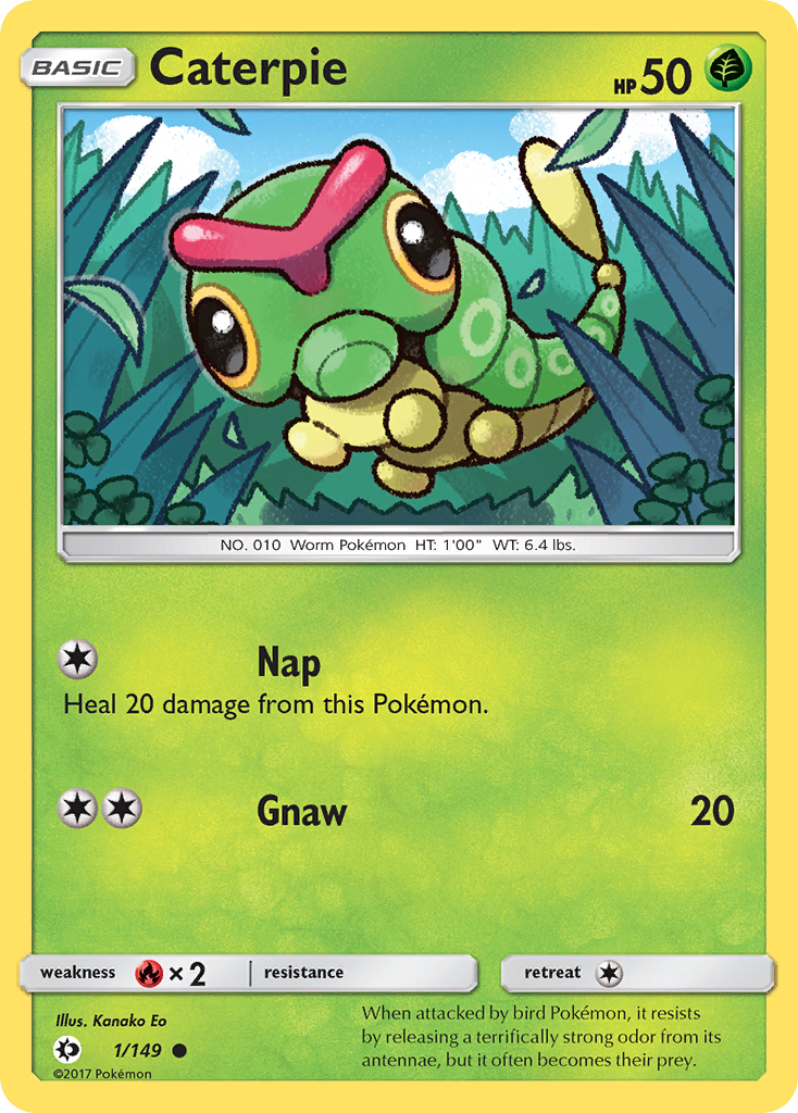 Caterpie (1/149) [Sun & Moon: Base Set] | Exor Games New Glasgow