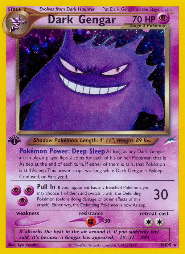 Dark Gengar (6/105) [Neo Destiny 1st Edition] | Exor Games New Glasgow