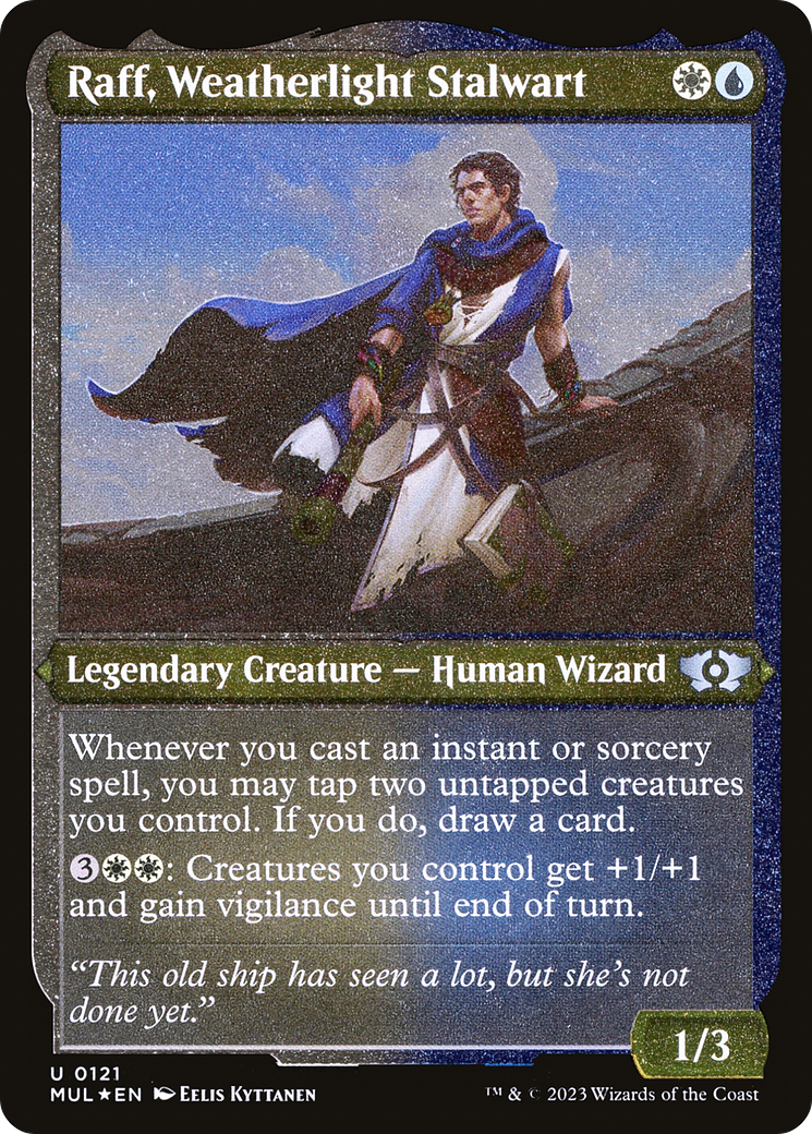 Raff, Weatherlight Stalwart (Foil Etched) [Multiverse Legends] | Exor Games New Glasgow