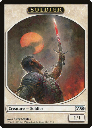 Soldier Token [Magic 2013 Tokens] | Exor Games New Glasgow