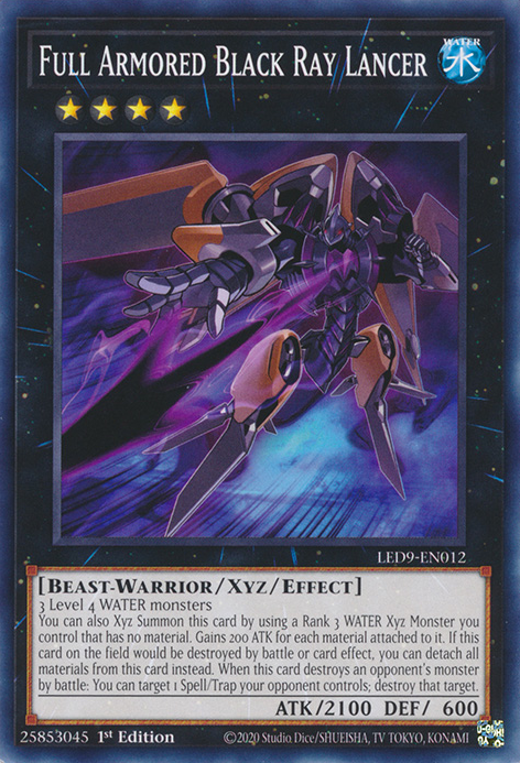 Full Armored Black Ray Lancer [LED9-EN012] Common | Exor Games New Glasgow