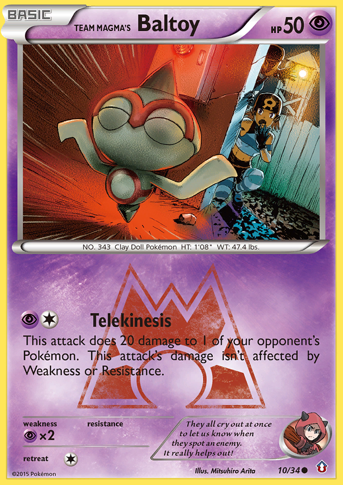 Team Magma's Baltoy (10/34) [XY: Double Crisis] | Exor Games New Glasgow