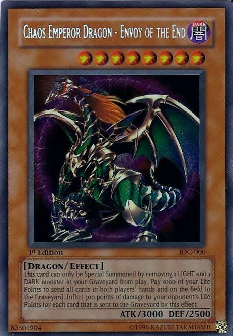 Chaos Emperor Dragon - Envoy of the End [IOC-000] Secret Rare | Exor Games New Glasgow