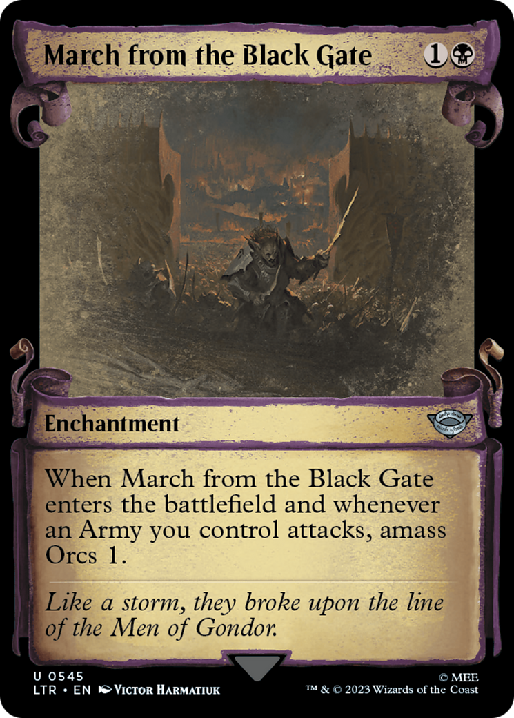 March from the Black Gate [The Lord of the Rings: Tales of Middle-Earth Showcase Scrolls] | Exor Games New Glasgow