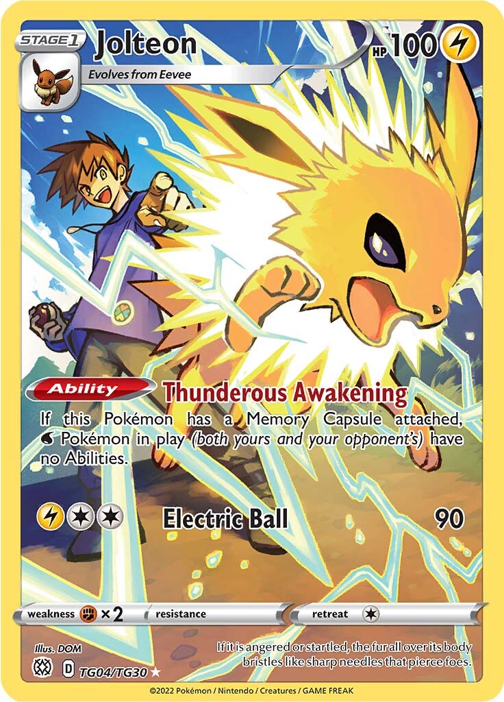 Jolteon (TG04/TG30) [Sword & Shield: Brilliant Stars] | Exor Games New Glasgow