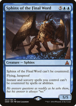 Sphinx of the Final Word [Oath of the Gatewatch] | Exor Games New Glasgow