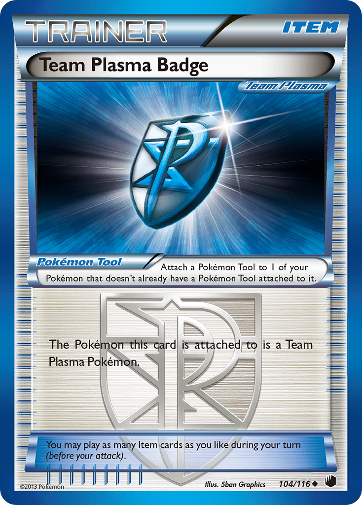 Team Plasma Badge (104/116) [Black & White: Plasma Freeze] | Exor Games New Glasgow