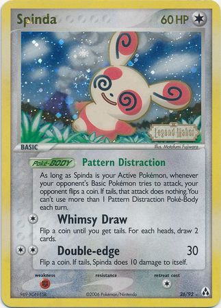 Spinda (26/92) (Stamped) [EX: Legend Maker] | Exor Games New Glasgow