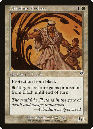 Obsidian Acolyte [Invasion] | Exor Games New Glasgow