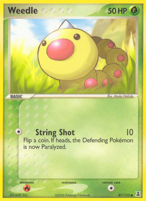 Weedle (87/113) [EX: Delta Species] | Exor Games New Glasgow