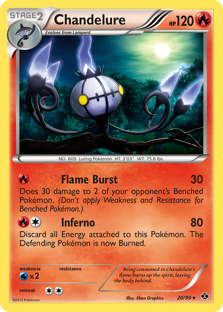 Chandelure (20/99) [Black & White: Next Destinies] | Exor Games New Glasgow