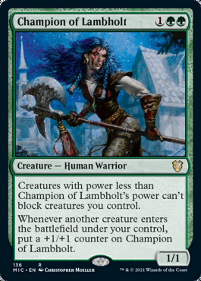 Champion of Lambholt [Innistrad: Midnight Hunt Commander] | Exor Games New Glasgow