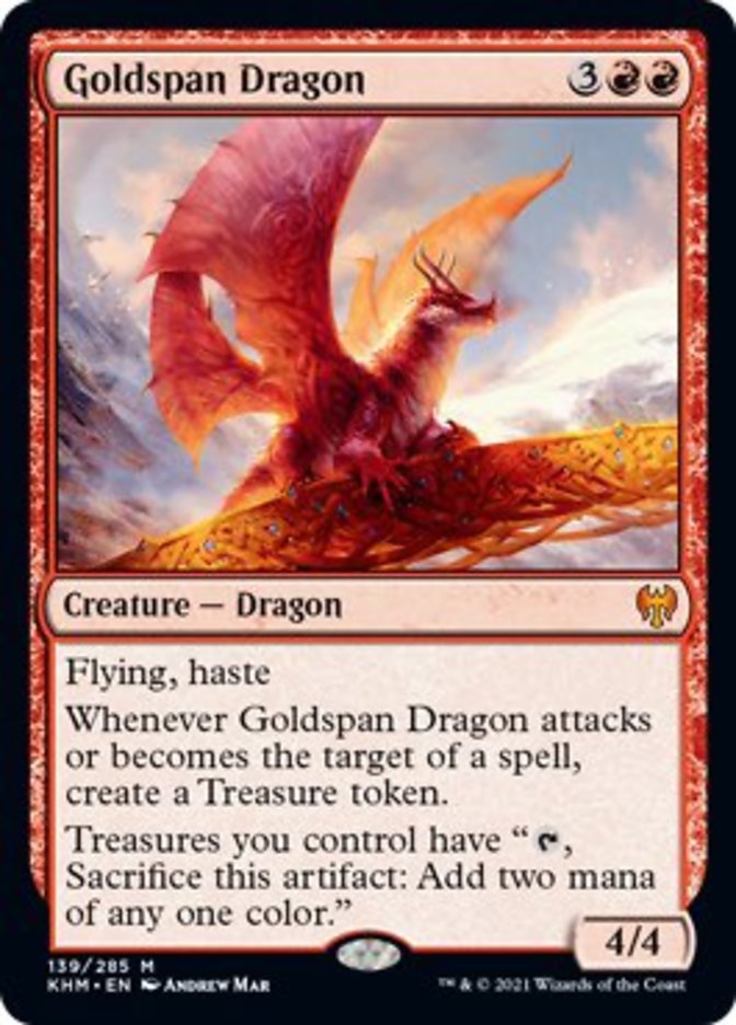 Goldspan Dragon [Kaldheim] | Exor Games New Glasgow