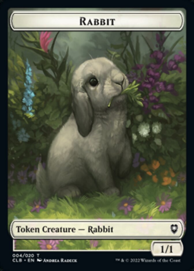 Treasure // Rabbit Double-sided Token [Commander Legends: Battle for Baldur's Gate Tokens] | Exor Games New Glasgow