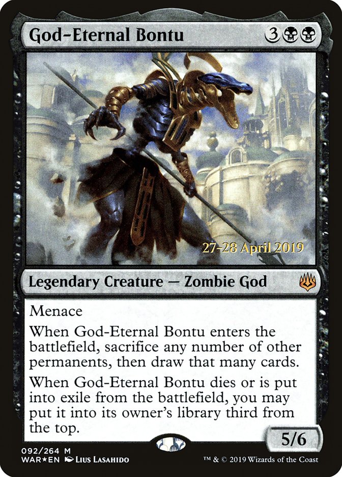 God-Eternal Bontu  [War of the Spark Prerelease Promos] | Exor Games New Glasgow