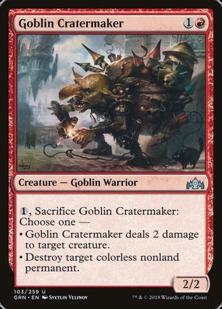 Goblin Cratermaker [Guilds of Ravnica] | Exor Games New Glasgow