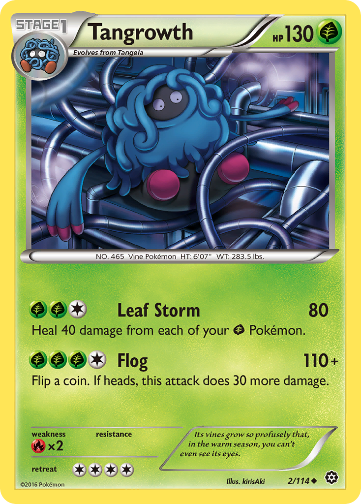 Tangrowth (2/114) [XY: Steam Siege] | Exor Games New Glasgow