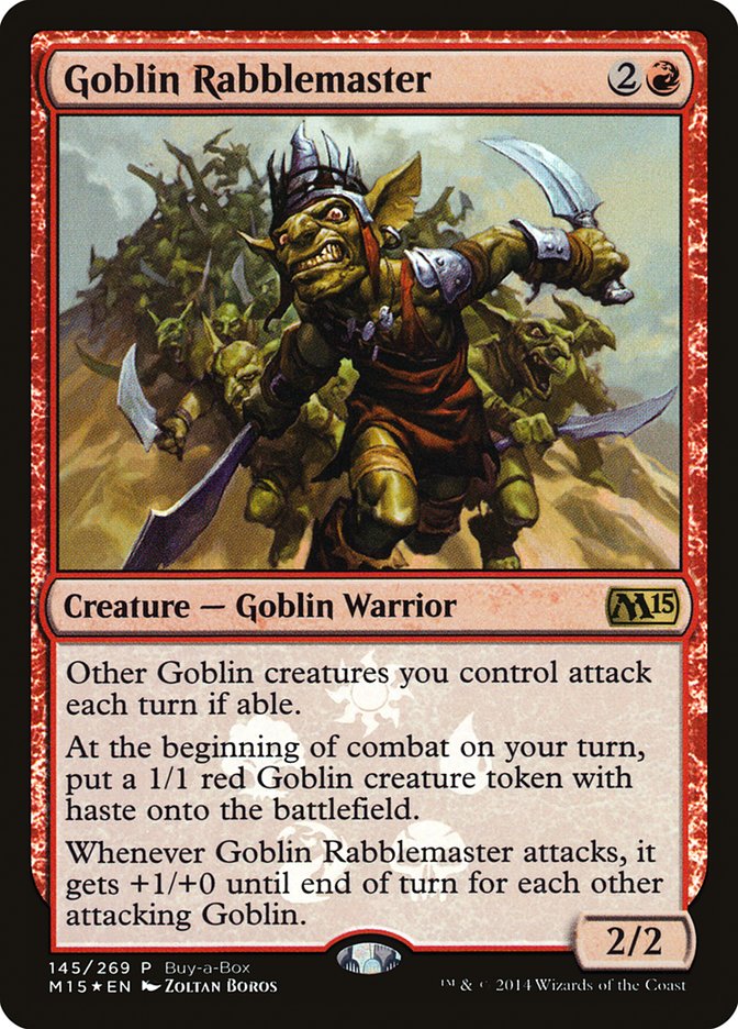 Goblin Rabblemaster (Buy-A-Box) [Magic 2015 Promos] | Exor Games New Glasgow