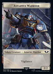 Astartes Warrior // Robot Double-sided Token (Surge Foil) [Universes Beyond: Warhammer 40,000 Tokens] | Exor Games New Glasgow