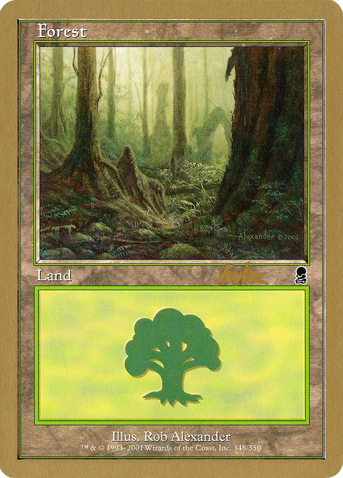 Forest (bk348) (Brian Kibler) [World Championship Decks 2002] | Exor Games New Glasgow