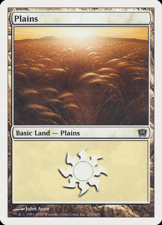 Plains (333) [Ninth Edition] | Exor Games New Glasgow