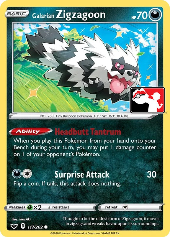 Galarian Zigzagoon (117/202) [Prize Pack Series One] | Exor Games New Glasgow