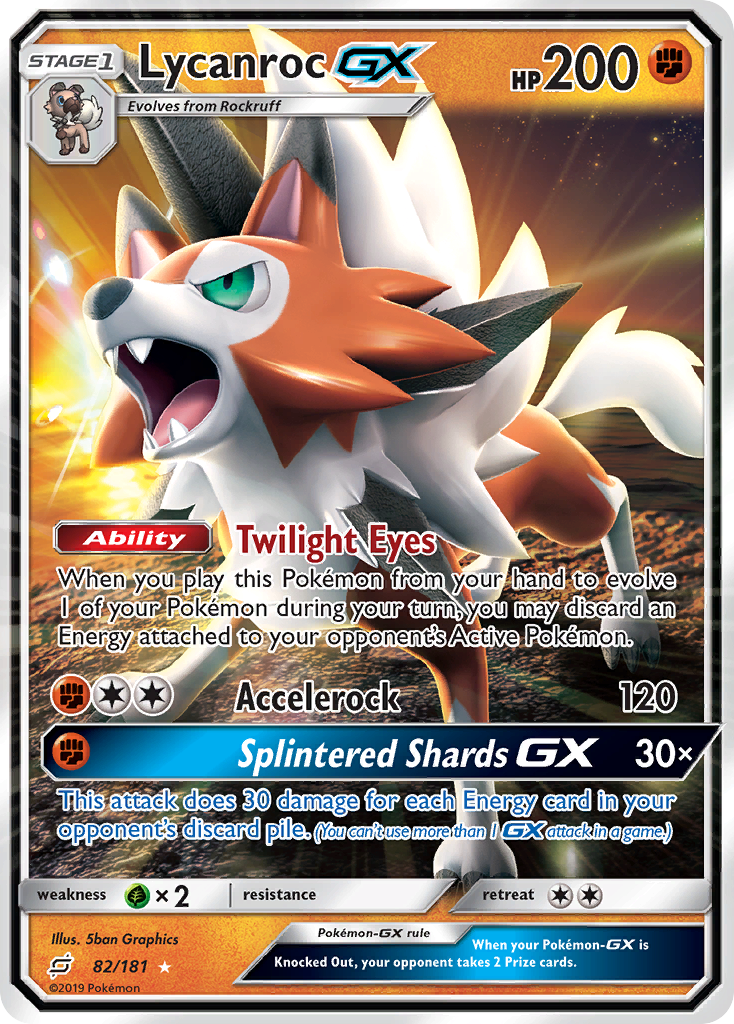 Lycanroc GX (82/181) [Sun & Moon: Team Up] | Exor Games New Glasgow