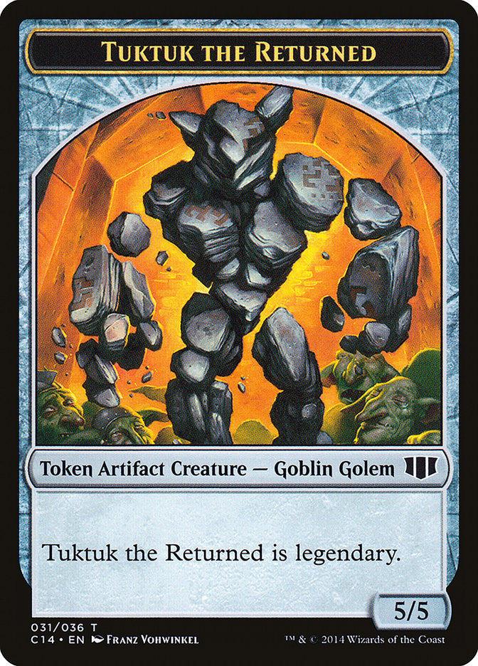 Daretti, Scrap Savant Emblem // Tuktuk the Returned Double-sided Token [Commander 2014 Tokens] | Exor Games New Glasgow