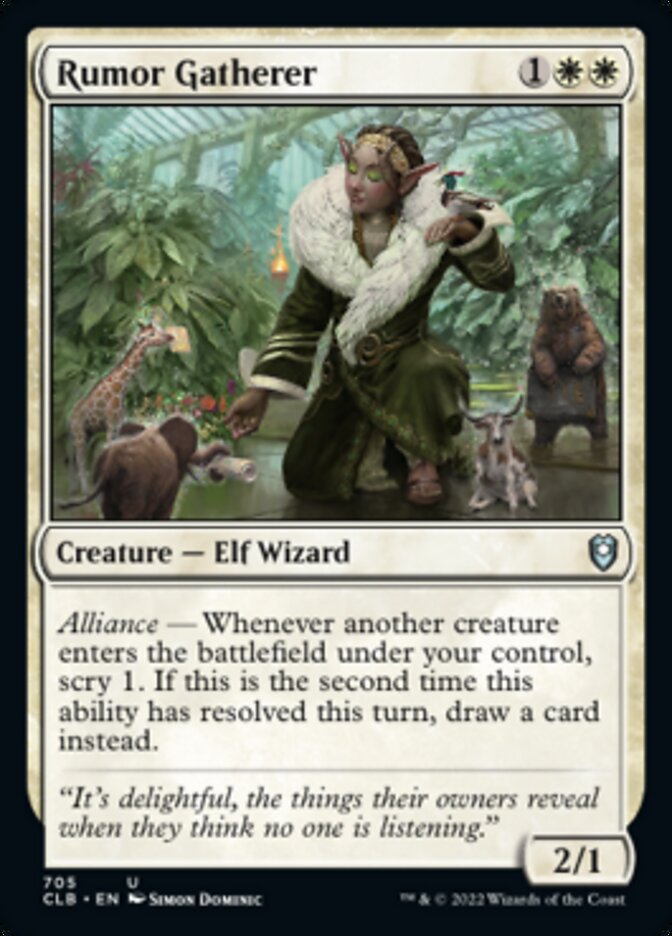 Rumor Gatherer [Commander Legends: Battle for Baldur's Gate] | Exor Games New Glasgow