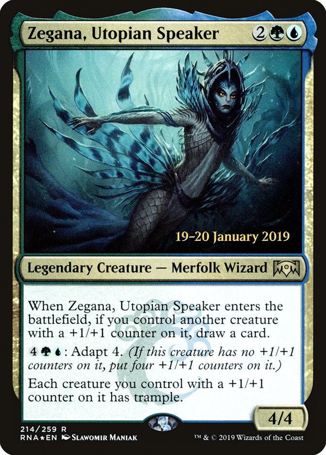 Zegana, Utopian Speaker [Ravnica Allegiance Prerelease Promos] | Exor Games New Glasgow