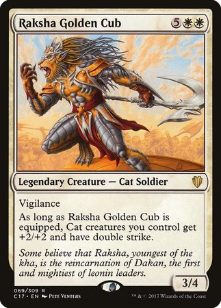 Raksha Golden Cub [Commander 2017] | Exor Games New Glasgow