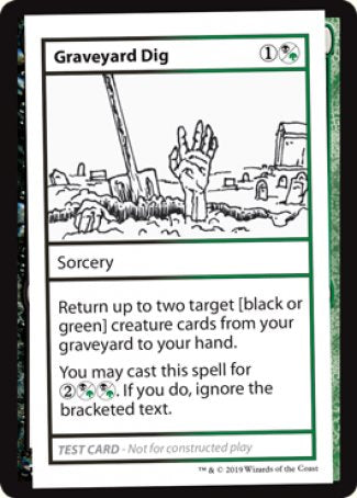 Graveyard Dig (2021 Edition) [Mystery Booster Playtest Cards] | Exor Games New Glasgow