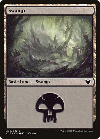 Swamp (332) [Commander 2015] | Exor Games New Glasgow