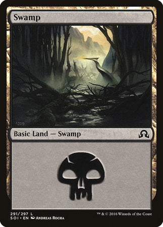 Swamp (291) [Shadows over Innistrad] | Exor Games New Glasgow