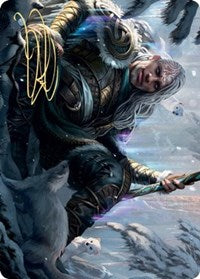 Jorn, God of Winter Art Card (Gold-Stamped Signature) [Kaldheim: Art Series] | Exor Games New Glasgow