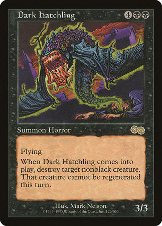 Dark Hatchling [Urza's Saga] | Exor Games New Glasgow