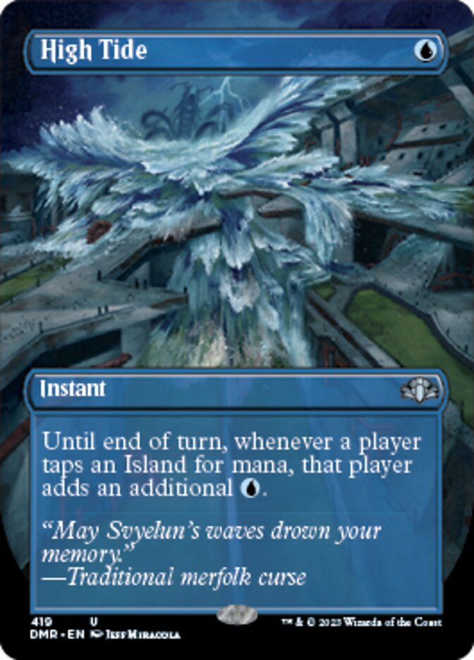 High Tide (Borderless Alternate Art) [Dominaria Remastered] | Exor Games New Glasgow