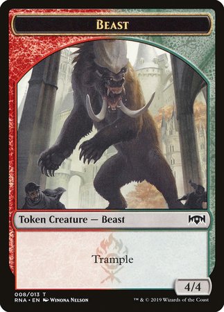 Beast Token [Ravnica Allegiance Tokens] | Exor Games New Glasgow