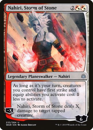 Nahiri, Storm of Stone [War of the Spark] | Exor Games New Glasgow